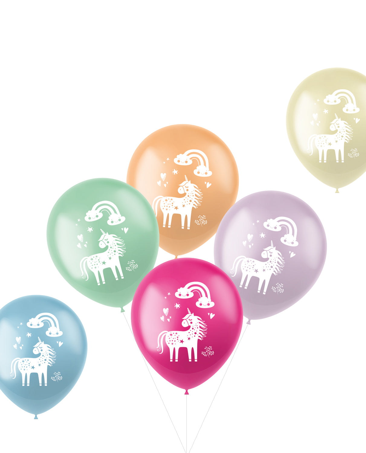 Unicorn Latex Ballonnen Felle Kleuren