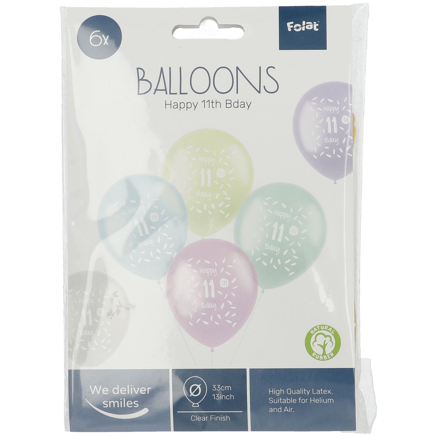 Cijfer Ballonnen 2 t/m 12 Pastel