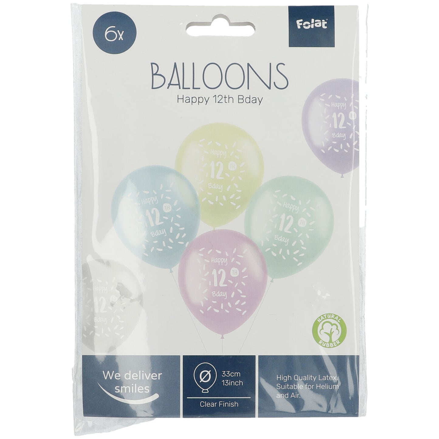 Cijfer Ballonnen 2 t/m 12 Pastel