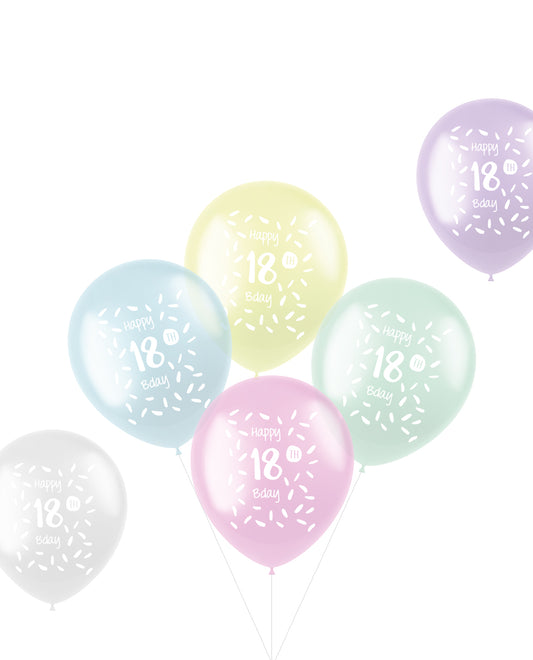 Latex Cijfer Pastel Ballonnen Diverse Mijlpalen
