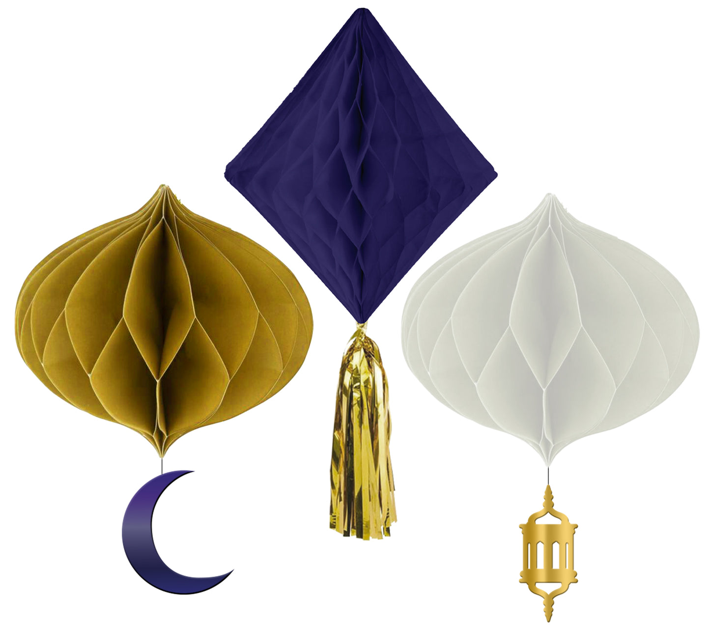 Eid Mubarak Honeycomb