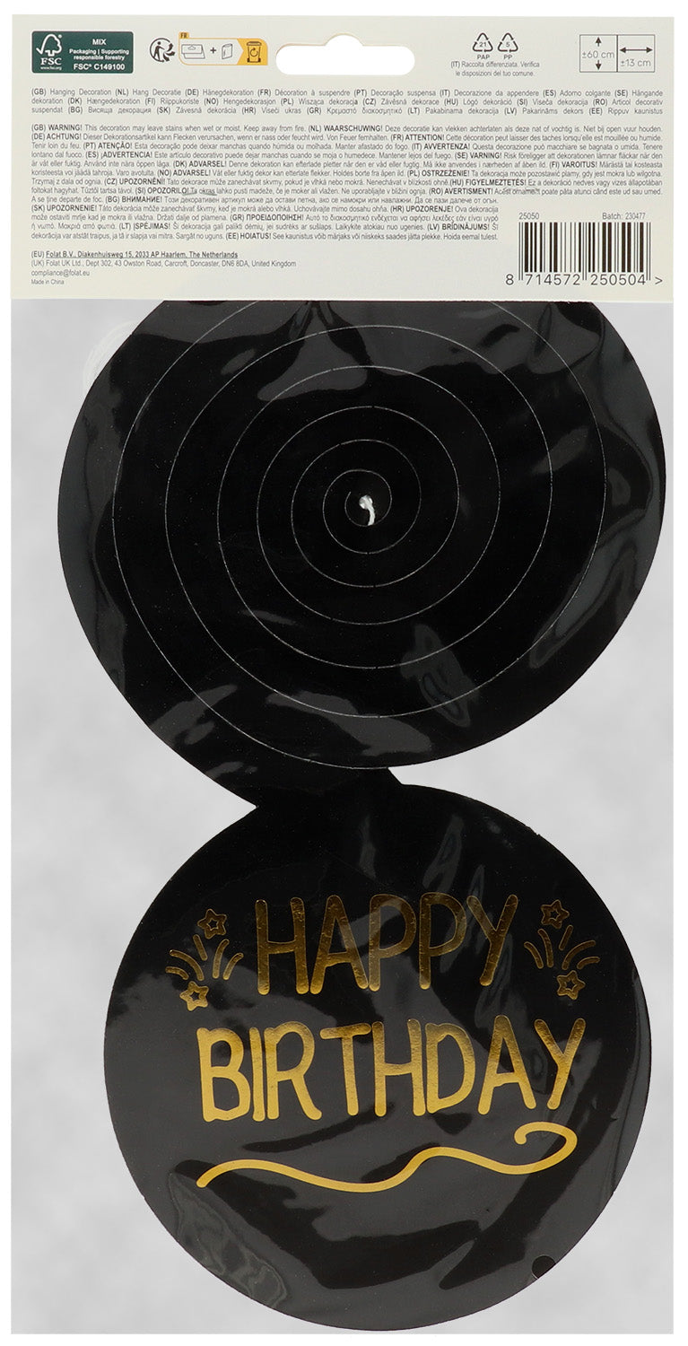 Shining Glam Hangdecoratie Happy Birthday