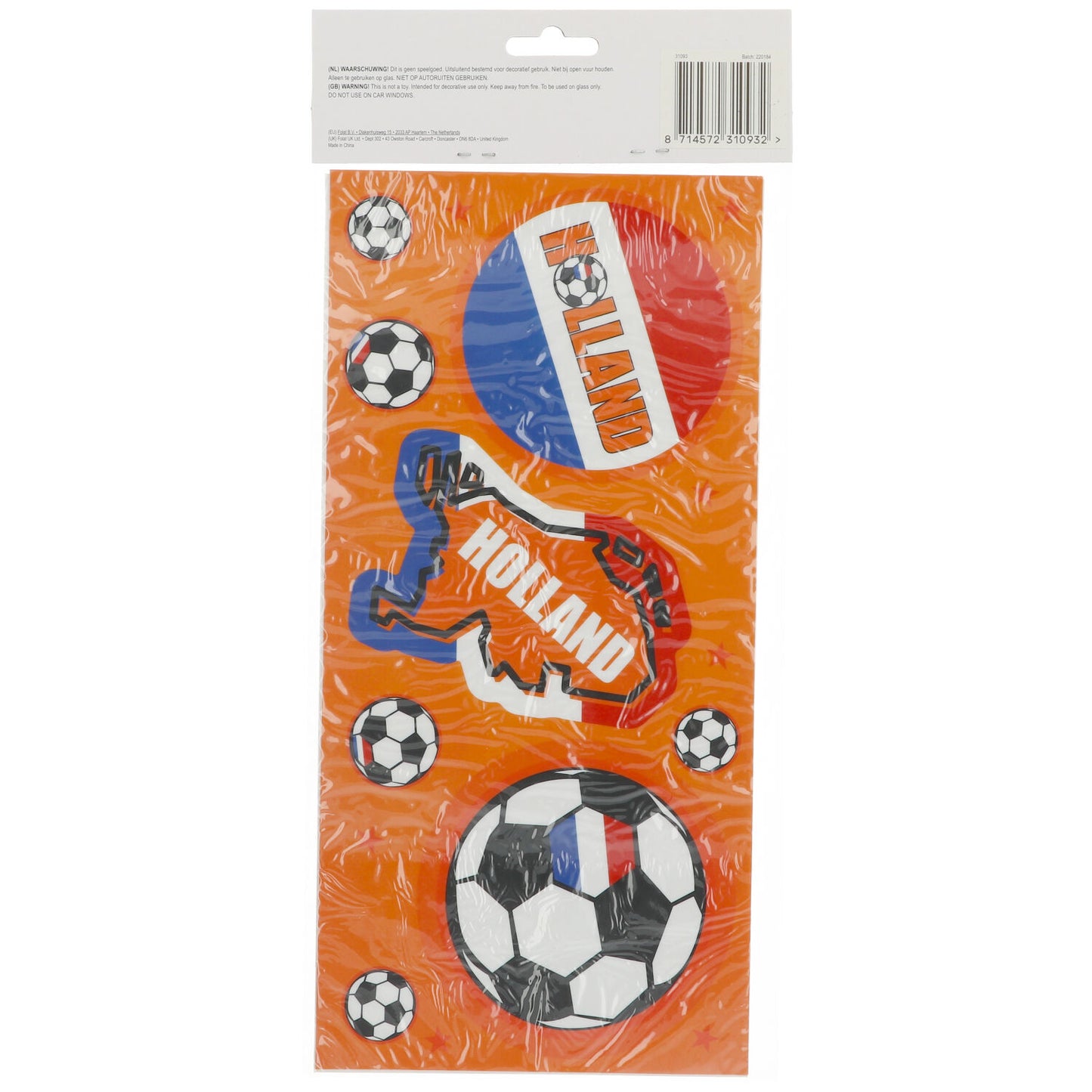 Raamstickers EK Holland