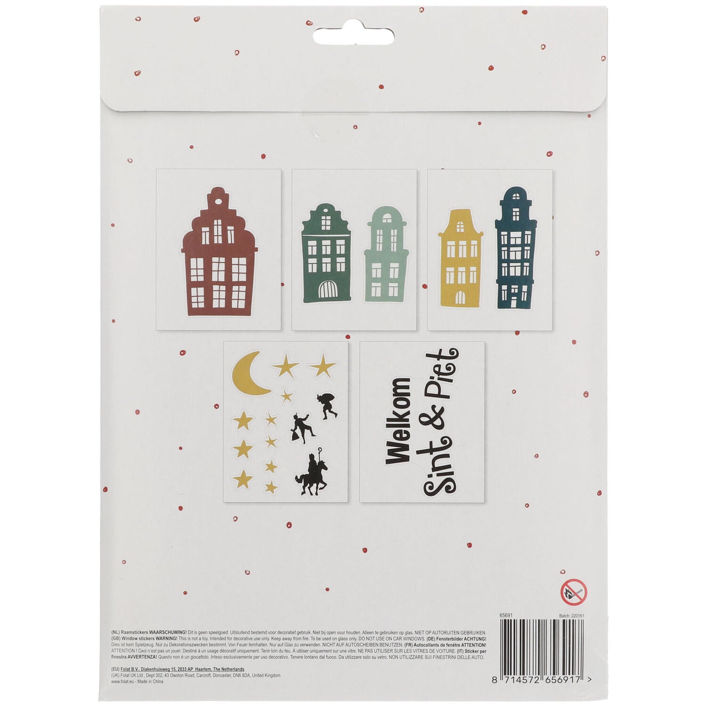Raamsticker Welkom Sint en Piet