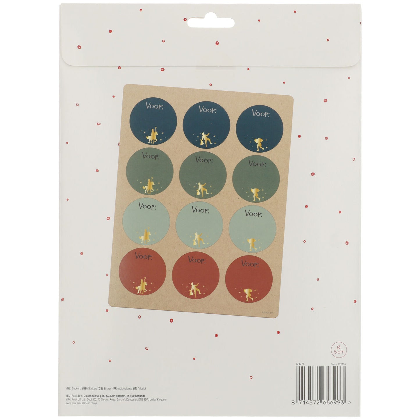 Naam sticker Cadeau Welkom Sint en Piet