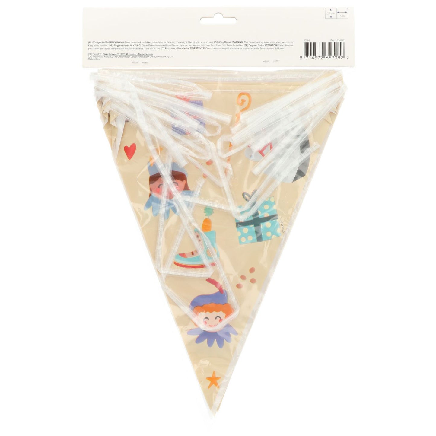 Vlaggenlijn Welkom Sint en Pieten