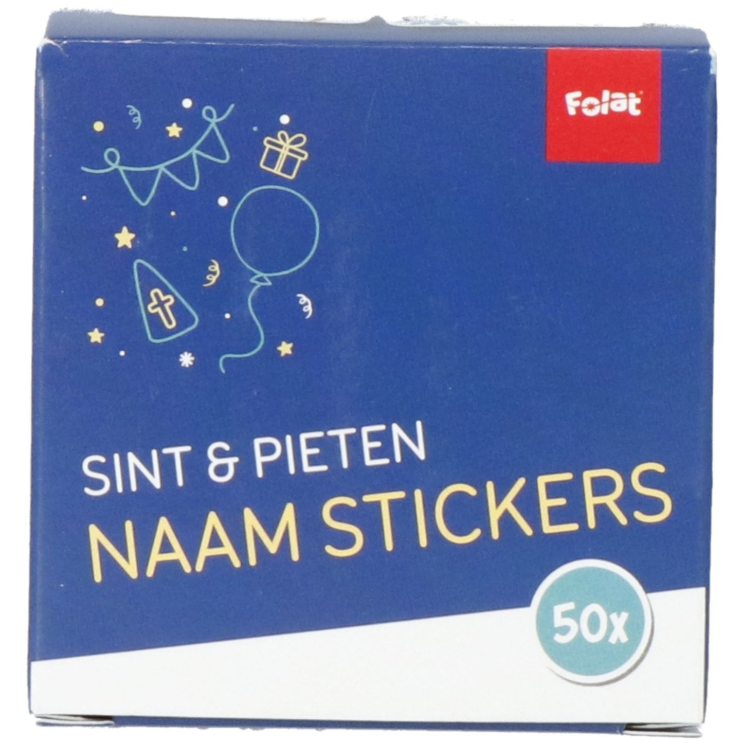 Naamsticker Sint en Pieten