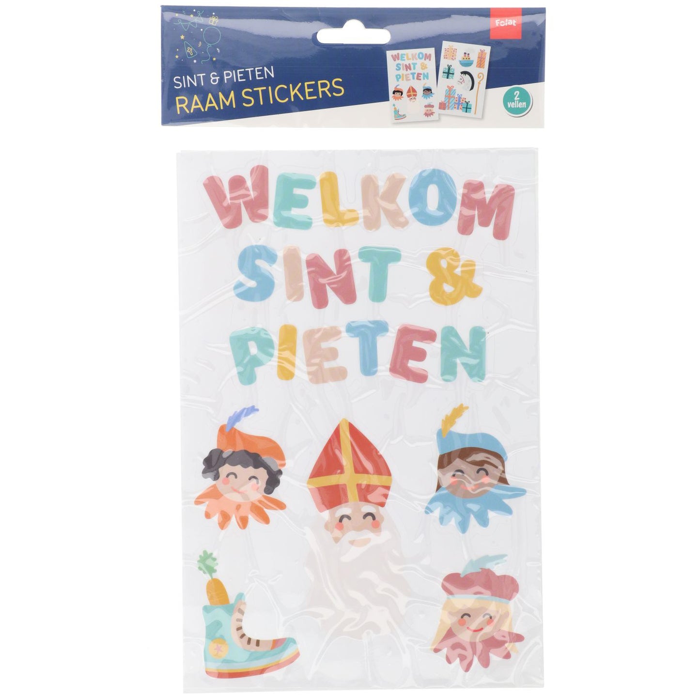 Raamstickers Sint en Pieten