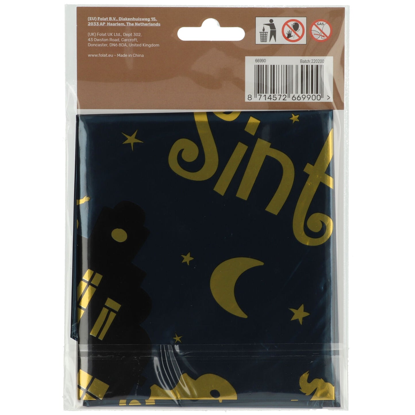 Folie Ballon Welkom Sint en Piet