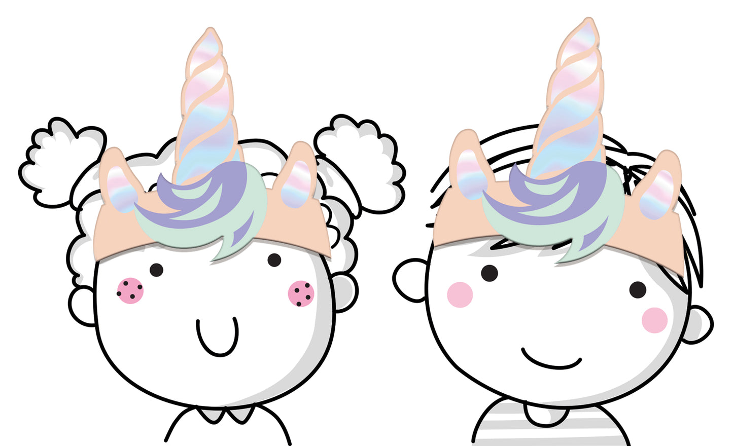 Unicorn Hoofdband Papier