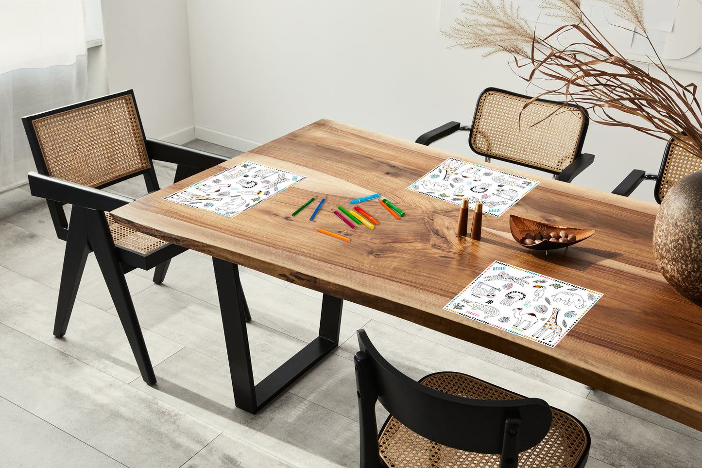 Zoo Party Inkleur Placemats