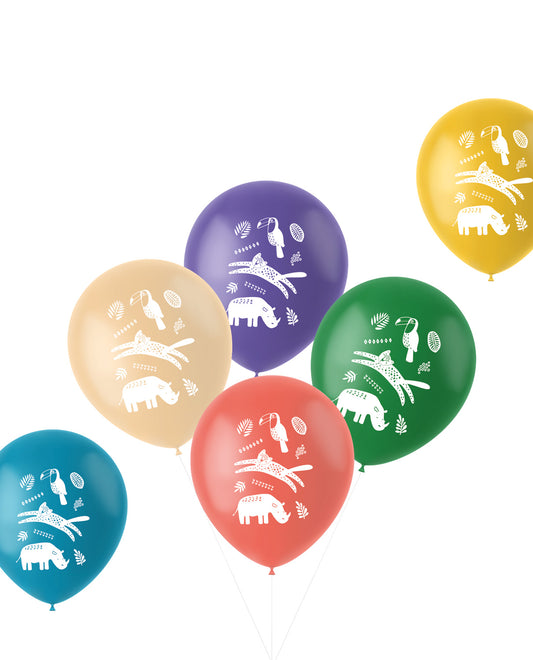 Zoo Party Latex Ballonen één Disign
