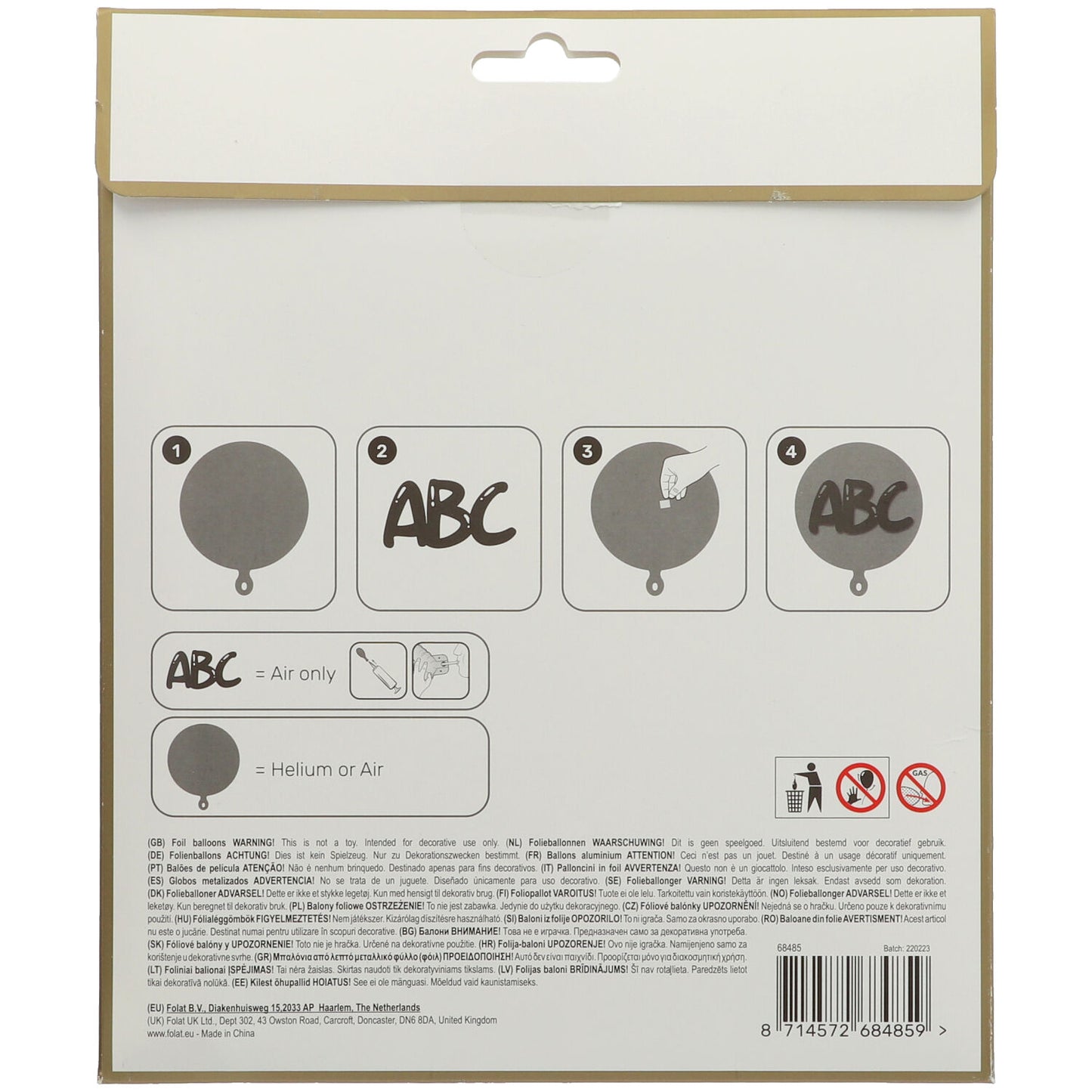 Golden Dawn Folie Ballon 3D