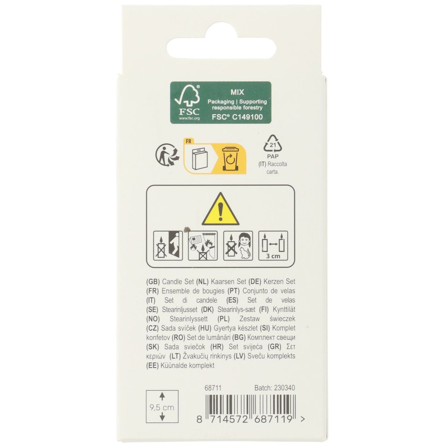 Crème Rose Kaarsjes