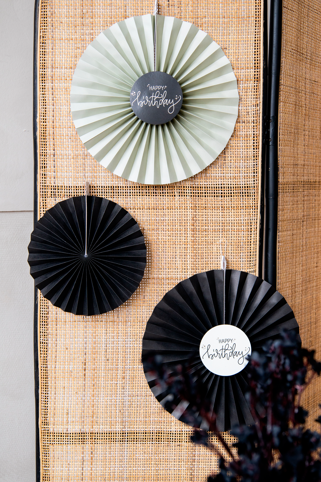 Crème Noir Decoratie Set