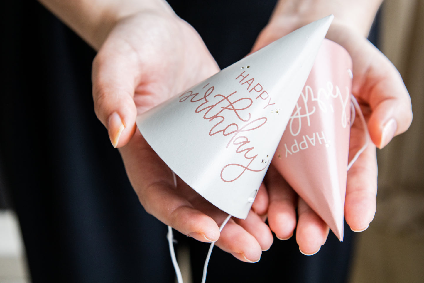 Crème Rose Party Hoedjes